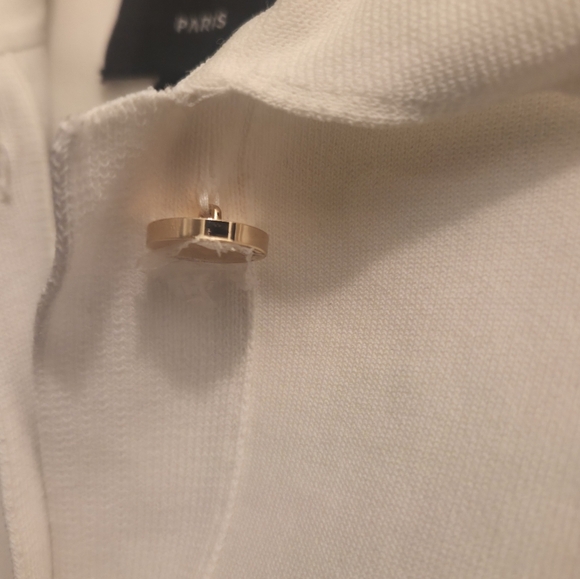 Aleeza Chic Monochrome Sweater/ Blazer With Gold Buttons & Pockets - Picture 10 of 11